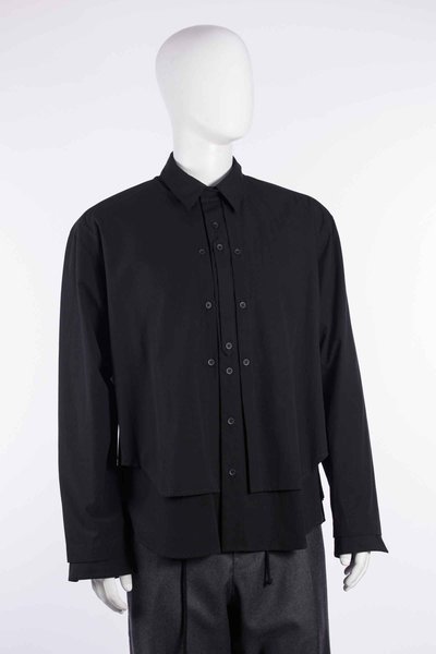 Hemd CGAW26WOSHI81 Layered Shirt black, CRAIG GREEN
