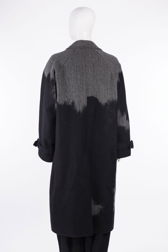 Mantel HW-C09-143-1 black/grey, Yohji Yamamoto