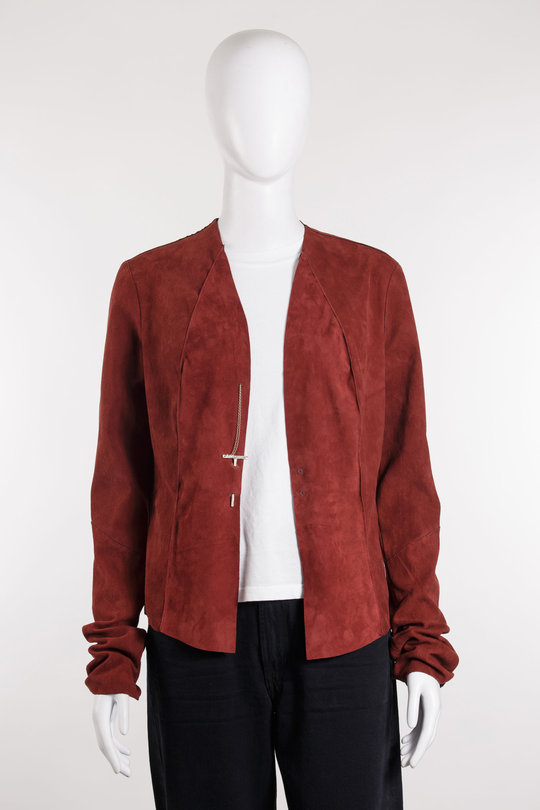 Lederjacke DB1107X28STGR red, Daniele Basta