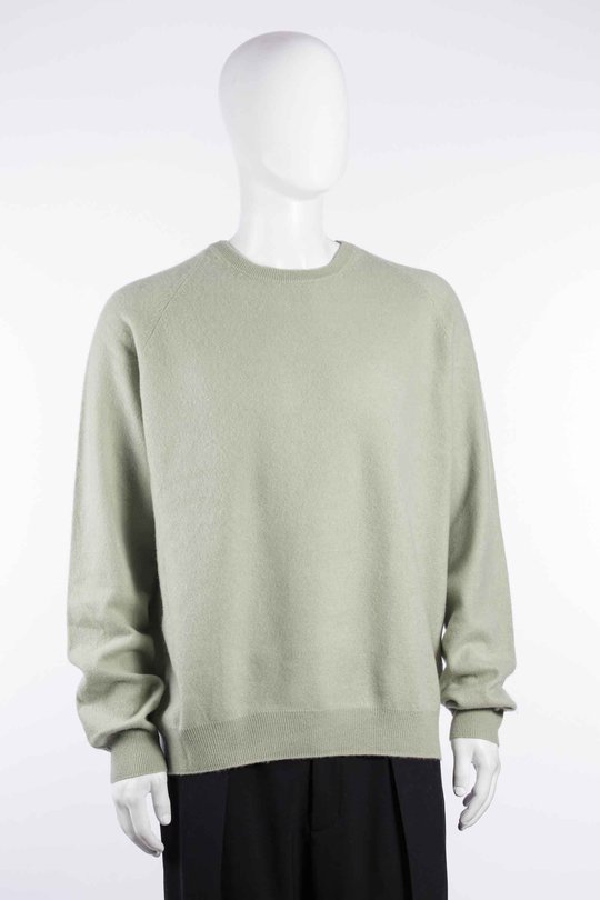 Pullover W26203 bf r neck sweater sage, Frenckenberger