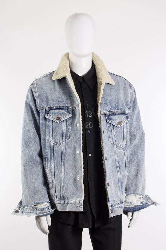 Jeansjacke S62AN0016 light blue denim, MM6
