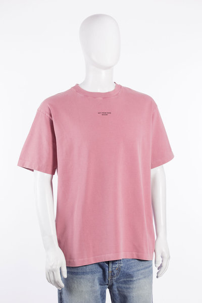 T-Shirt calassic Slogan dark pink, Drôle de Monsieur