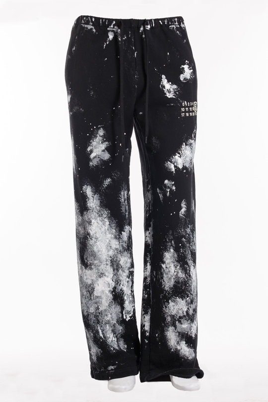 Hose Jogger S62KBO263 black/white, MM6