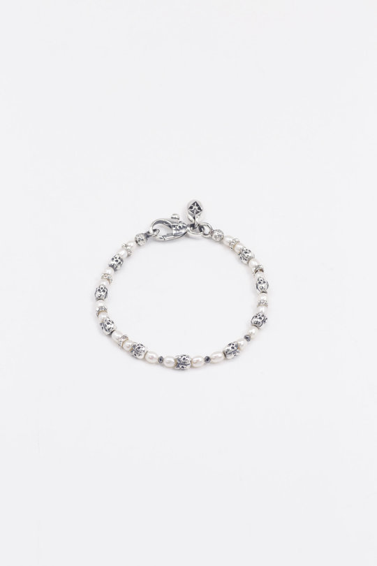 Armband Silber Triple Skulls Row 288.399 silver, ELFCRAFT