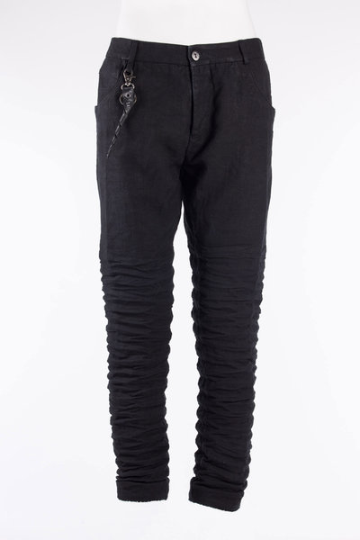 Hose SSM2014 L.5P.Pant linen plus grey/black, Layer-0