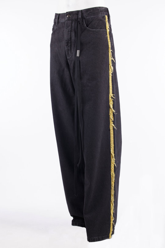 Jeans Hanno 5-Pockets Straight Leg Loose Trousers black, Ann Demeulemeester