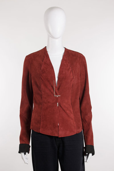 Lederjacke DB1107X28STGR red, Daniele Basta