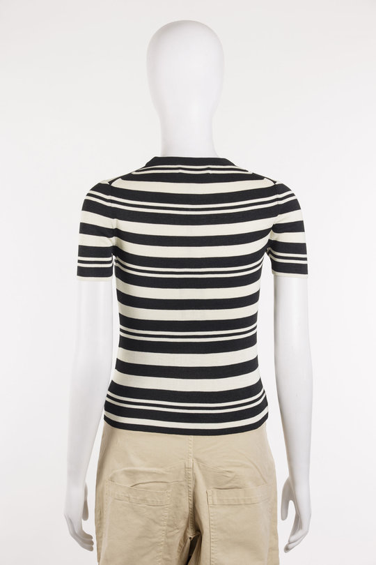 T-Shirt 81300-Y193 Oaklynn Sweater black/white, Nili Lotan