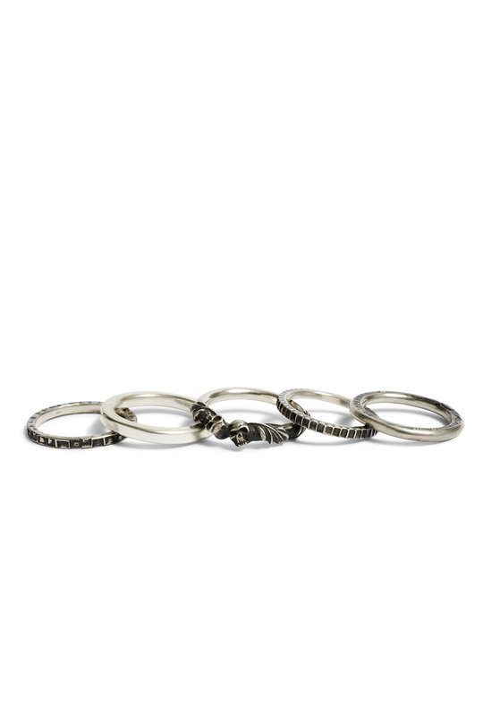 Ring 5 Ring Combi Skull, Werkstatt Muenchen