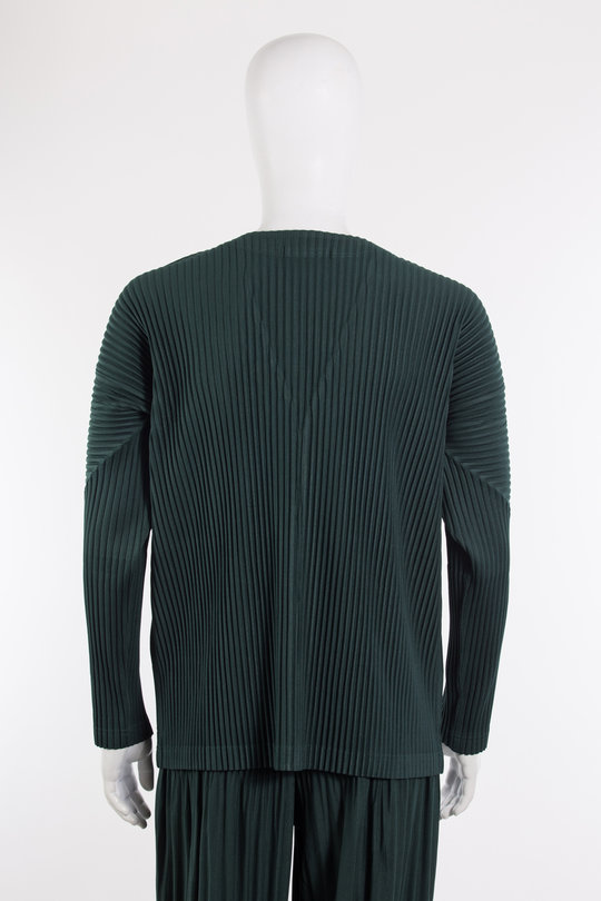 Jacke-Cardigan HP38-JL181 petrol, Homme Plissé Issey Miyake