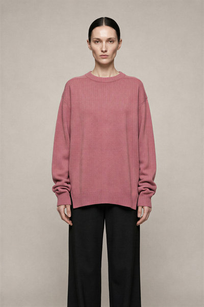 Pullover RP02D3679 Round Neck Thulian salmon, Rick Owens