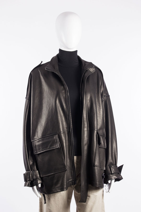 Lederjacke GD27F23096MGA black, Giorgio Brato