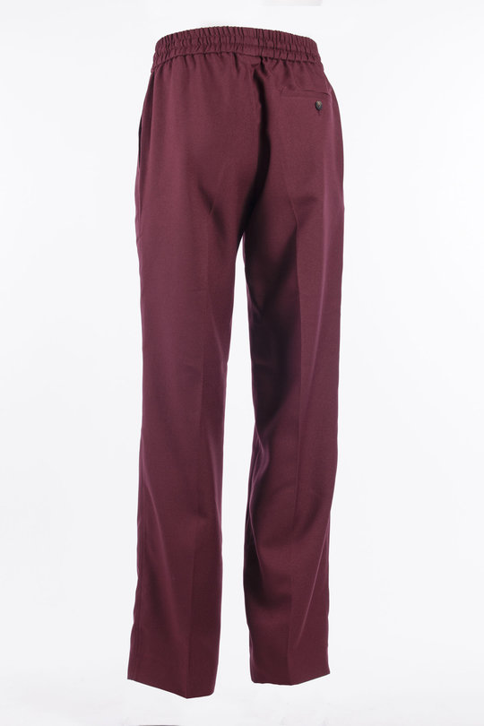 Hose Twill Elastic Waist Pant burgundy, Drôle de Monsieur
