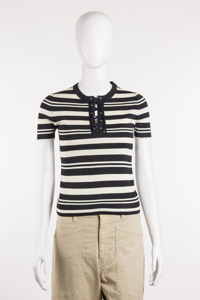 T-Shirt 81300-Y193 Oaklynn Sweater black/white, Nili Lotan