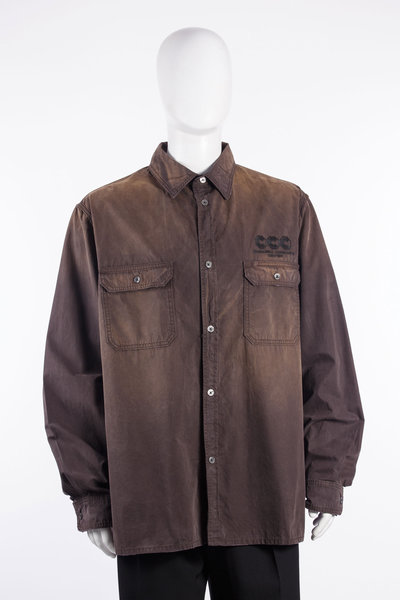 Hemd OS LS Workwear Corcoran Overshirt uniform brown, Willy Chavarria