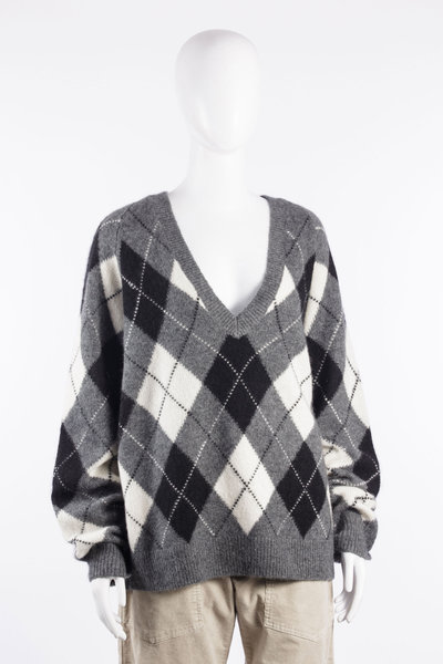 Pullover Feron Argyle Sweater 81709Y392, Nili Lotan