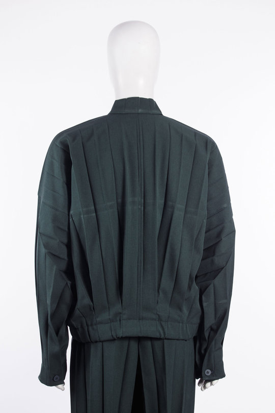 Jacke HP68-FC166 green, Homme Plissé Issey Miyake